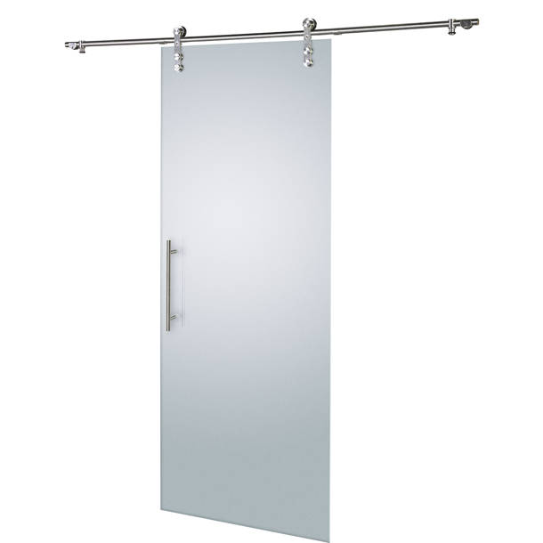 LTL Home Products Pinecroft Glass Barn Door with Installation Hardware